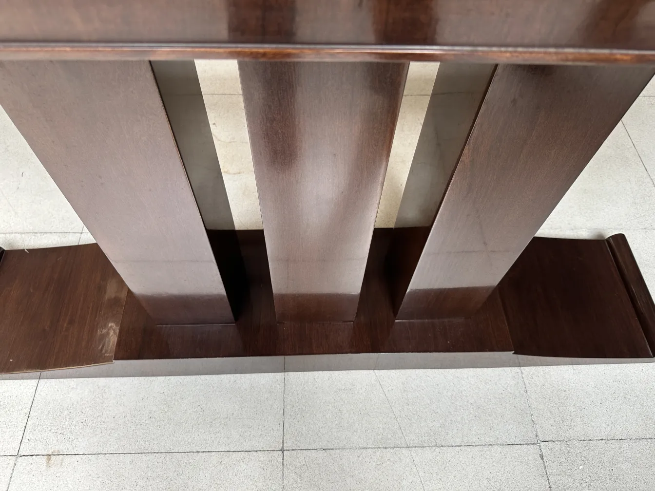 antique console with elegant design in a minimalist setting