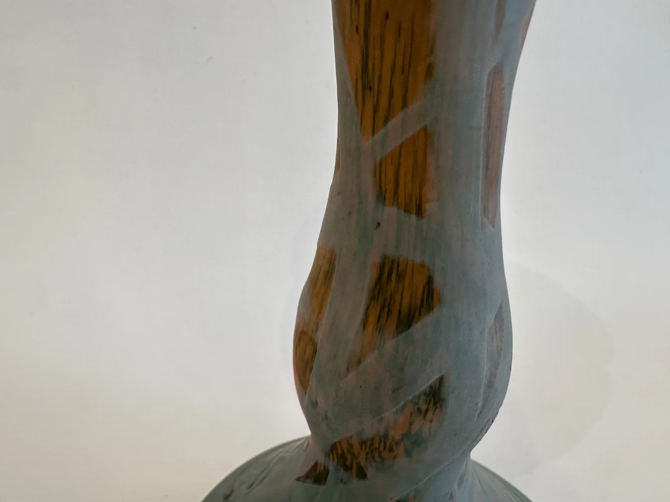 Glas mit floralem Muster in Orange und Gelb, Daum Nancy