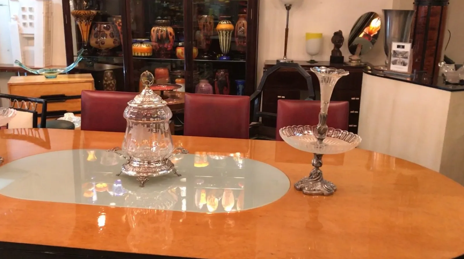 古董潘趣酒碗 wmf 带盖及金属装饰设计