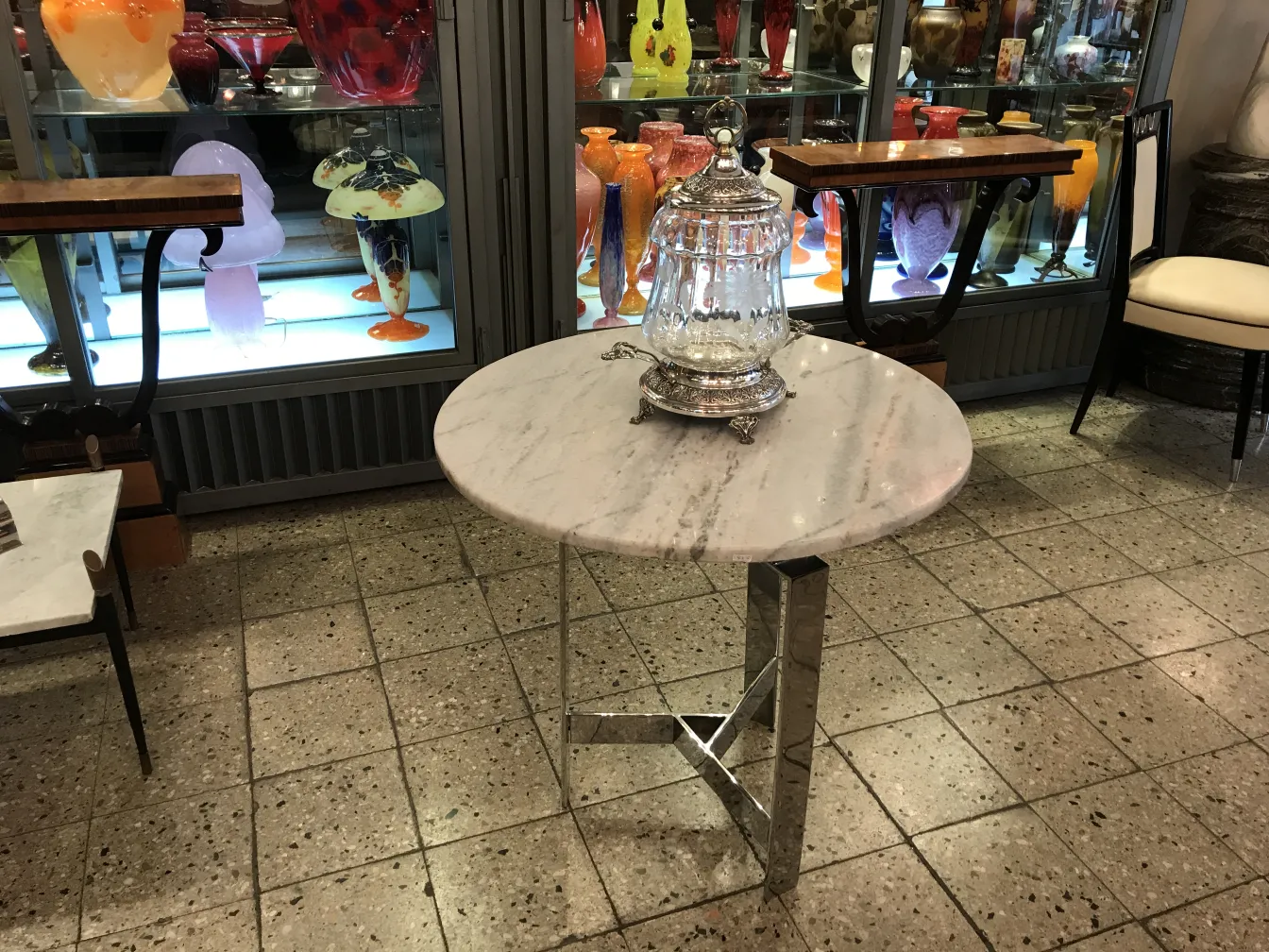 古董潘趣酒碗 wmf 带盖及金属装饰设计