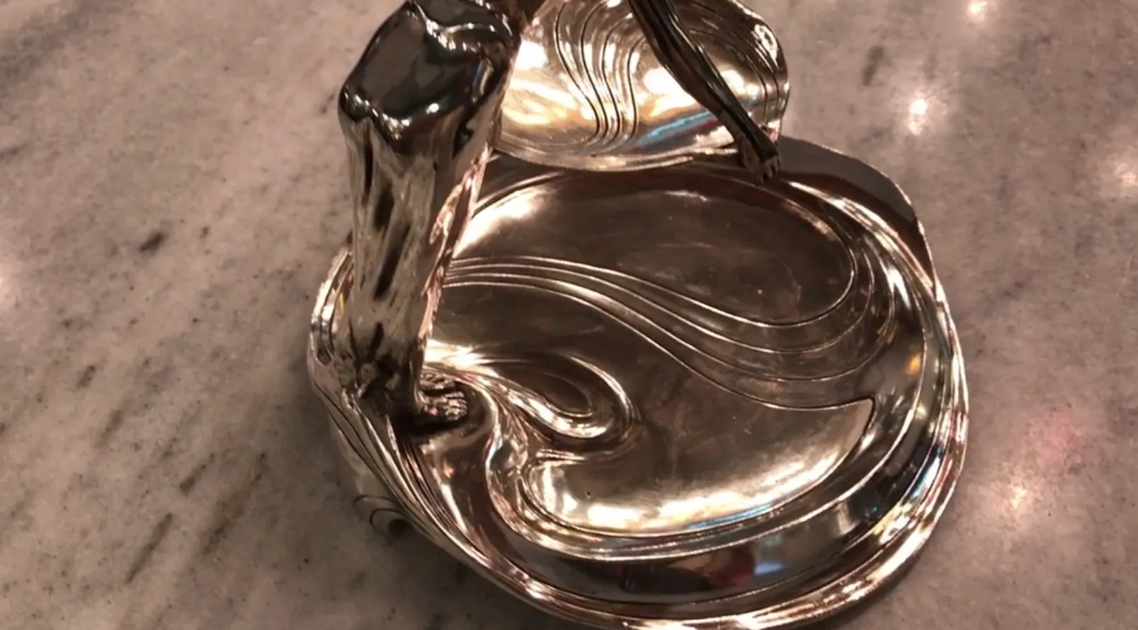 Antique card tray WMF with elegant design