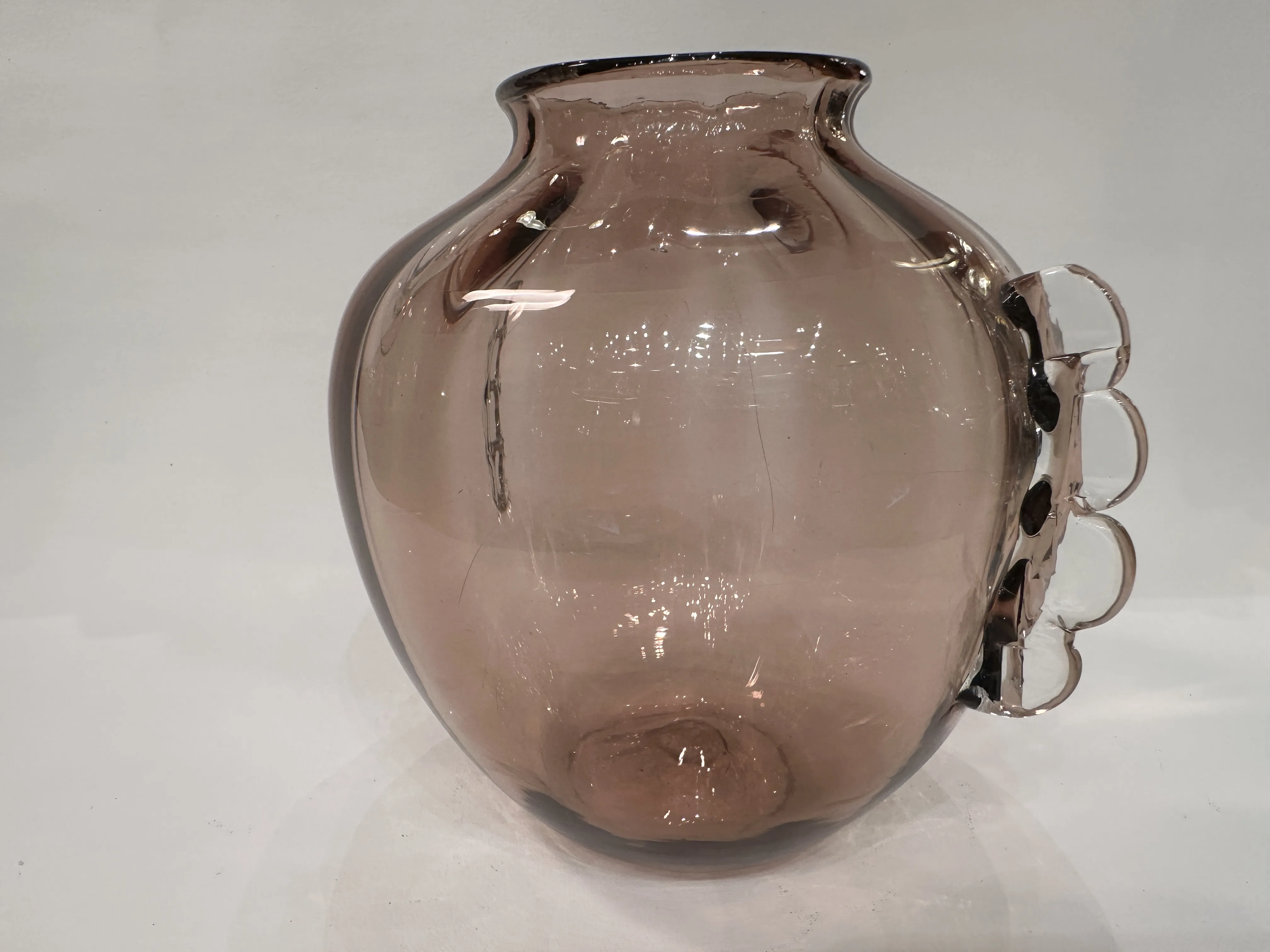 Antique Murano vase with a unique and elegant design.