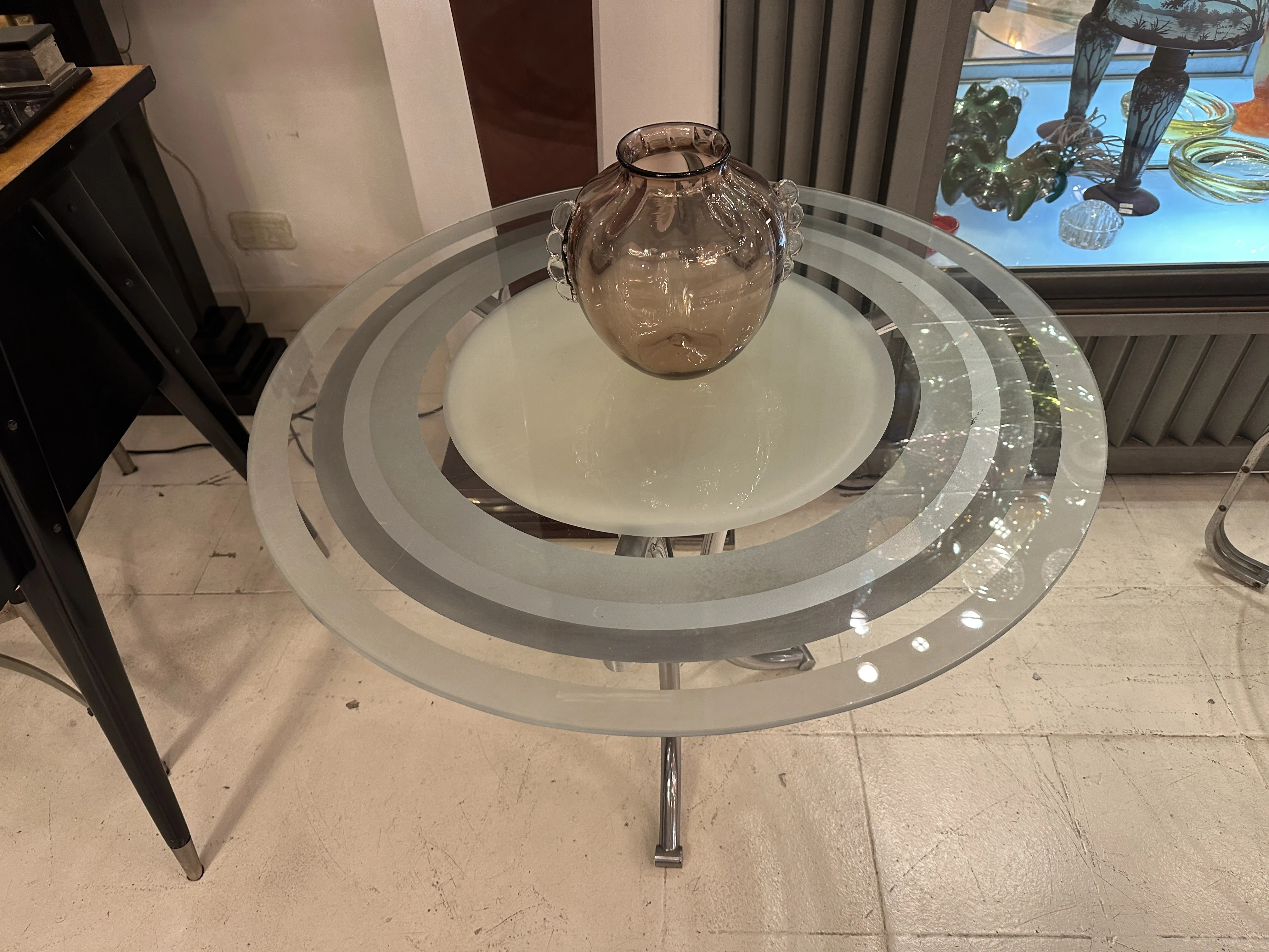 Antique Murano vase on a table with classic details
