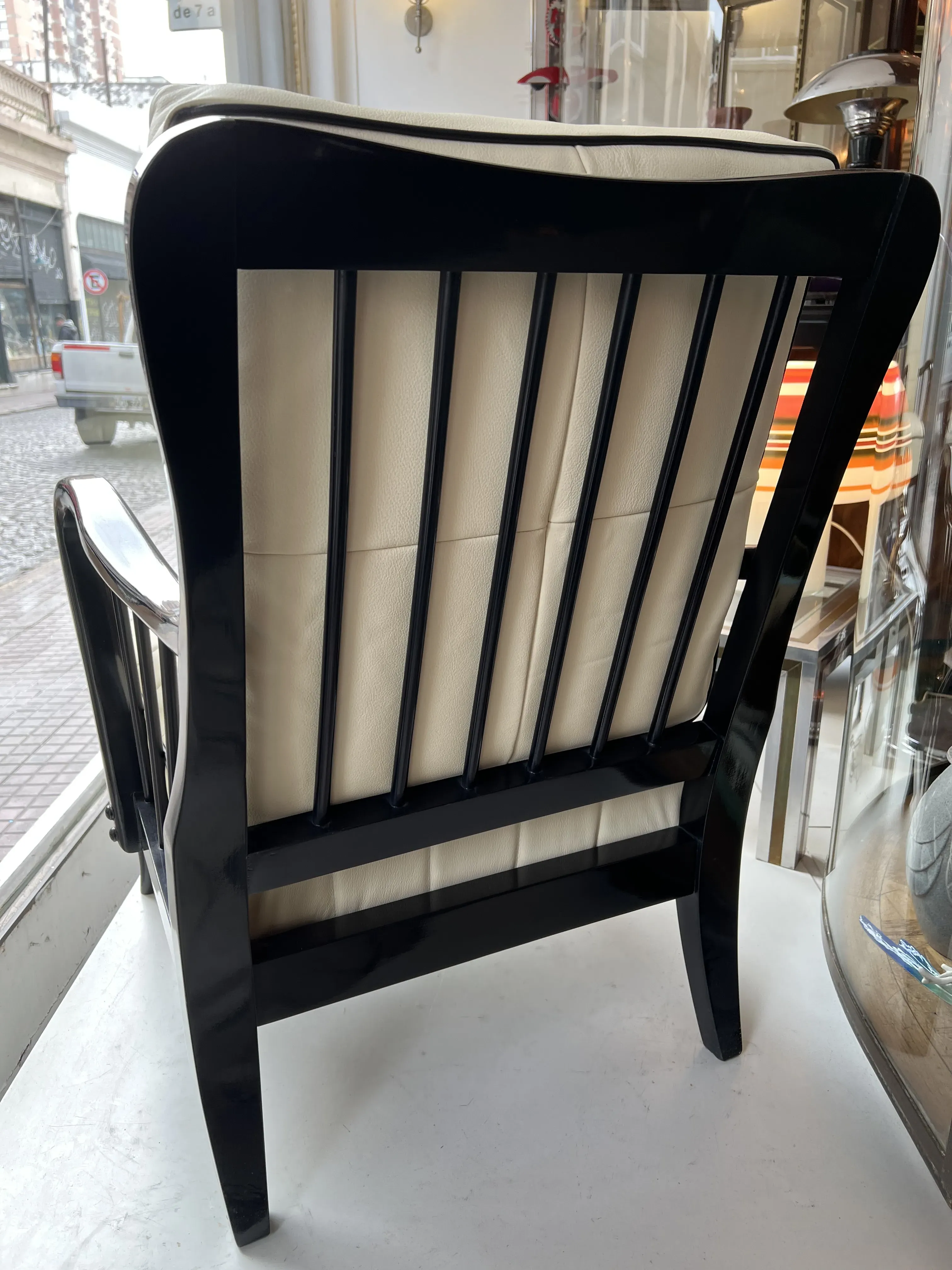 Two antique armchairs by Paolo Buffa in an elegant setting