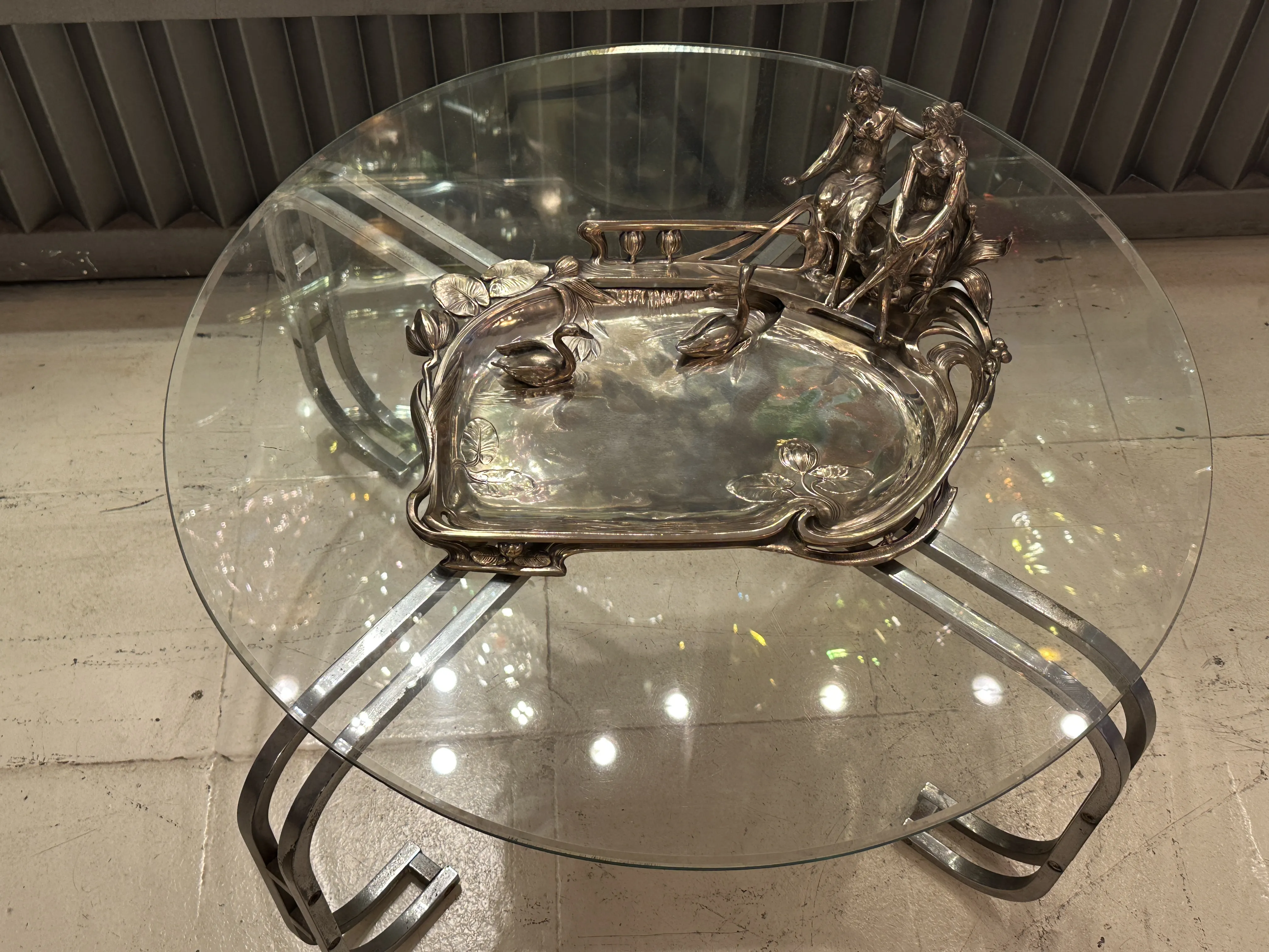 Antique decorative card tray by WMF