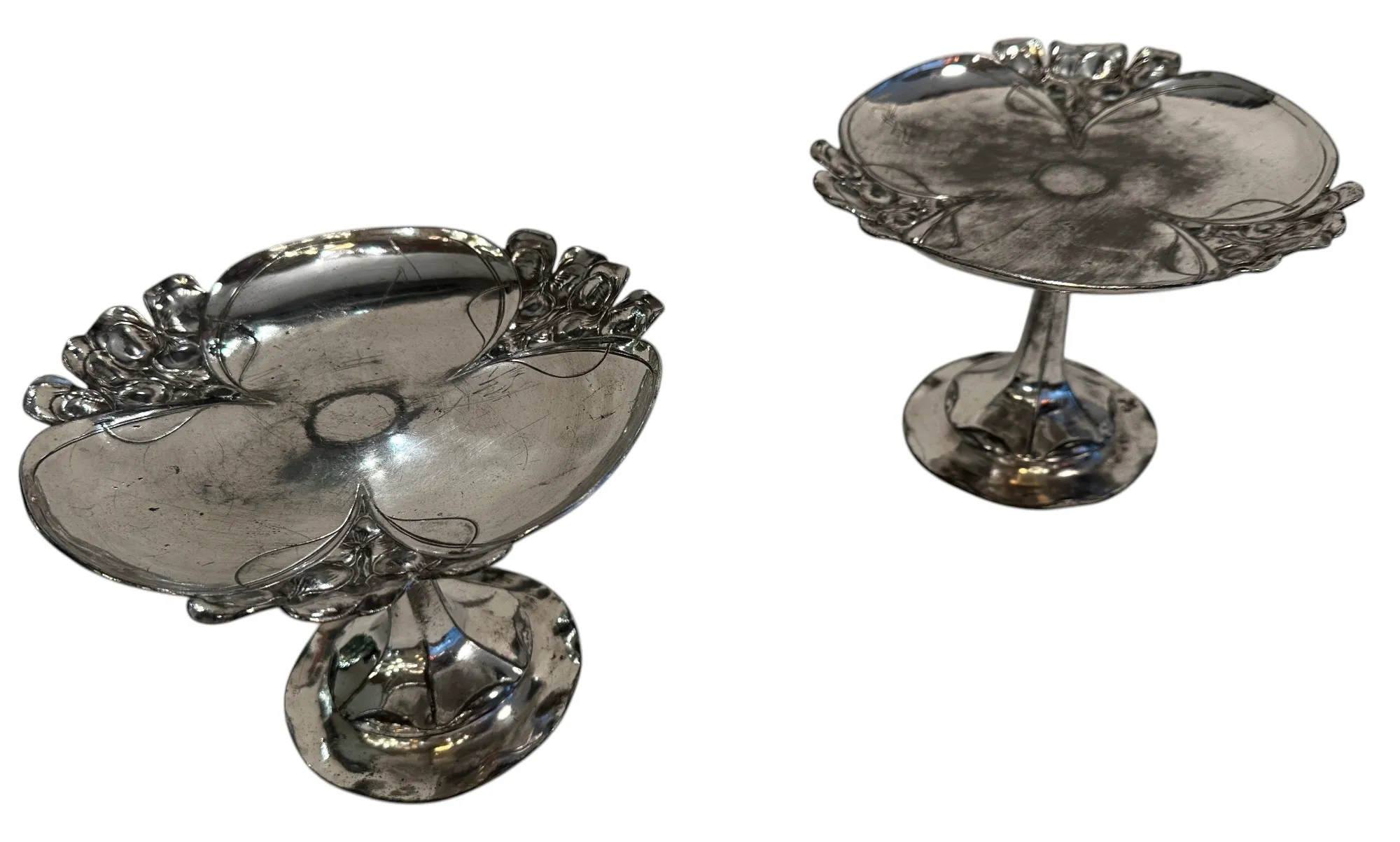 antique tray suitable for cards, with decorative details