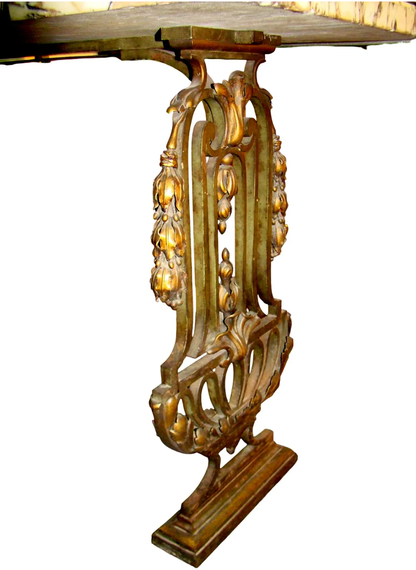 Antique decorative console with intricate design