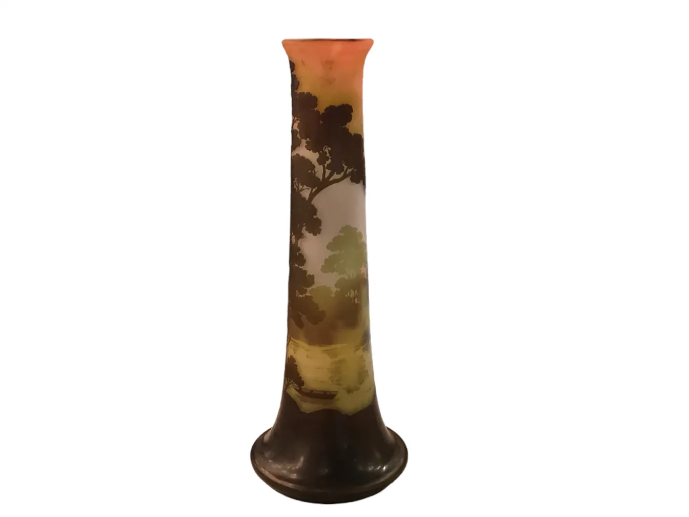 Vidro assinado Gallé  (Francês)