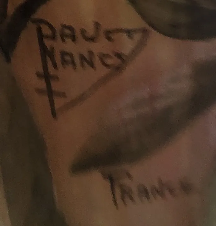 selo antigo Daum Nancy France com inscrições visíveis