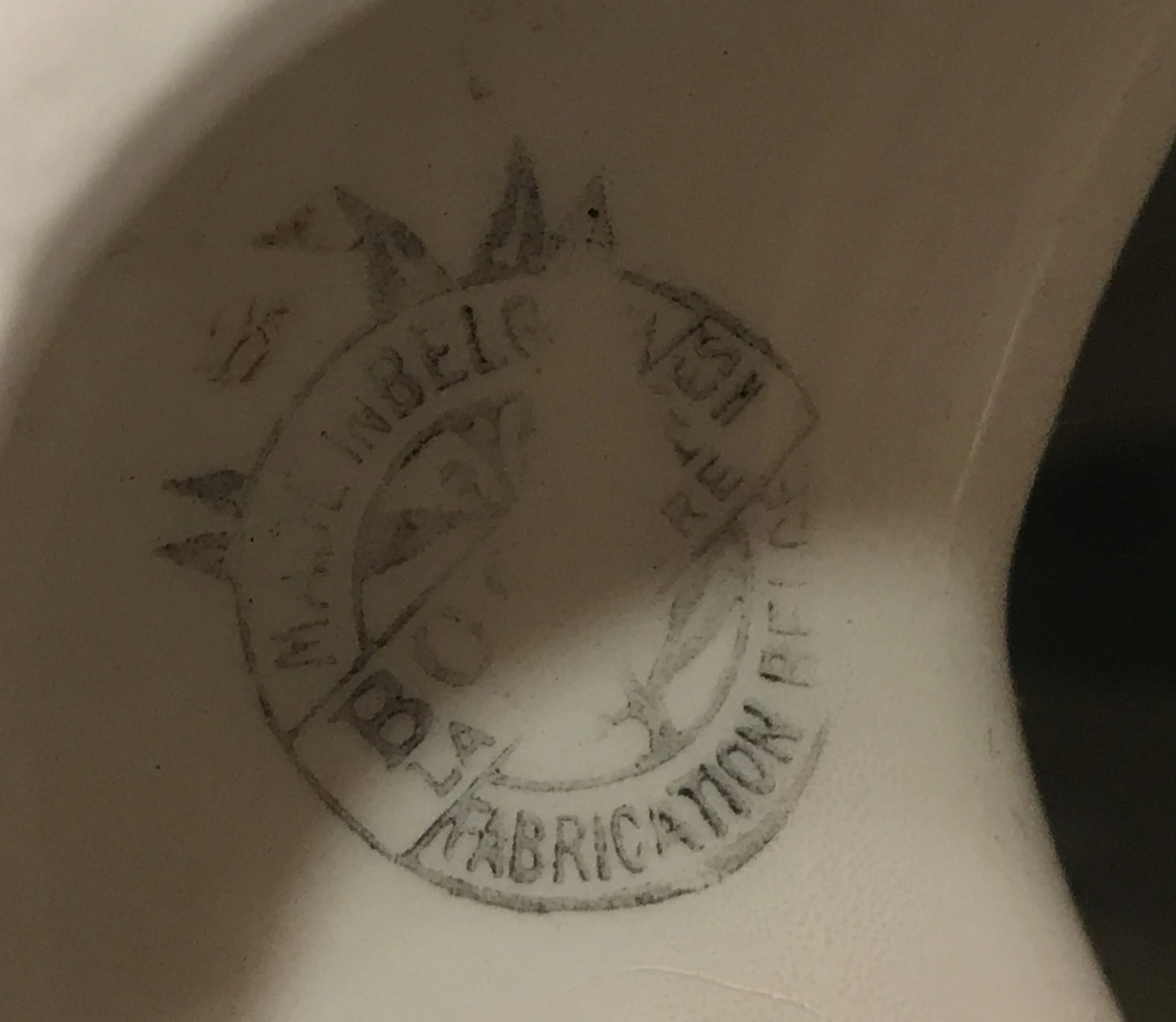 selo Boch com impressão antiga e detalhes claros
