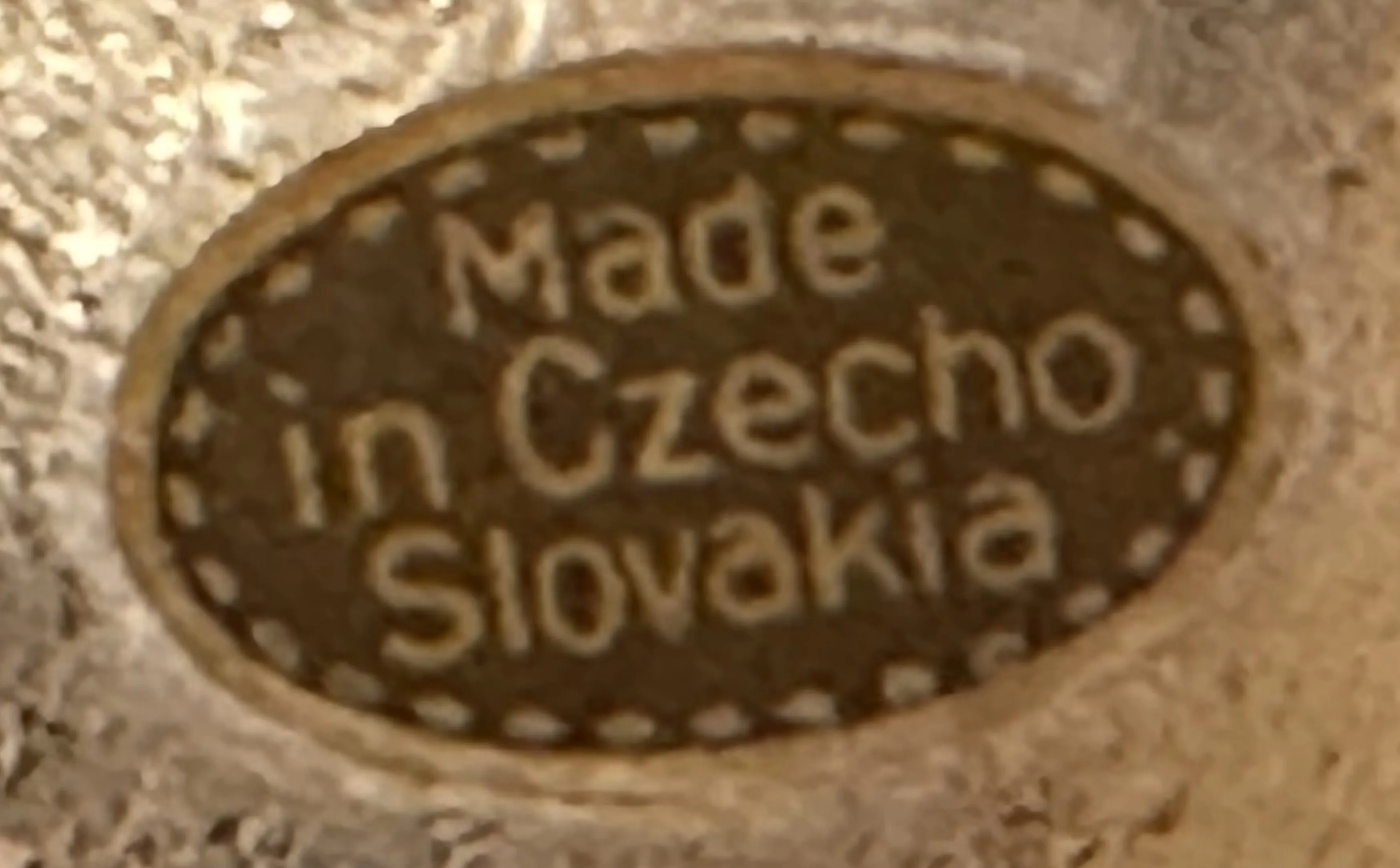 古董印章带有made in czeschoslovakia字样