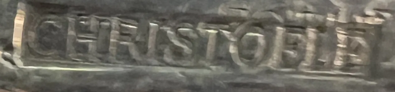 古董印章 Christofle 具有顶部独特设计。