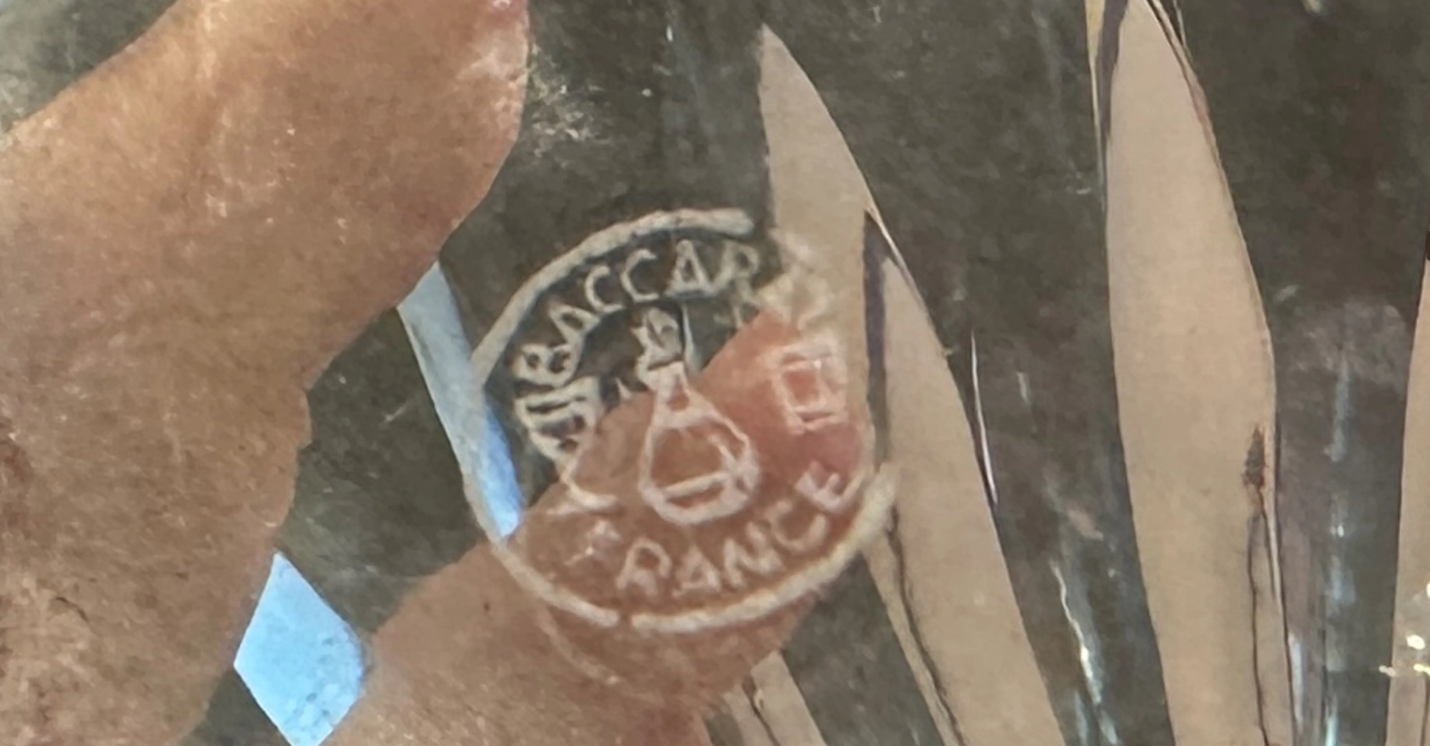 具有独特设计的法国古印章 baccarat。