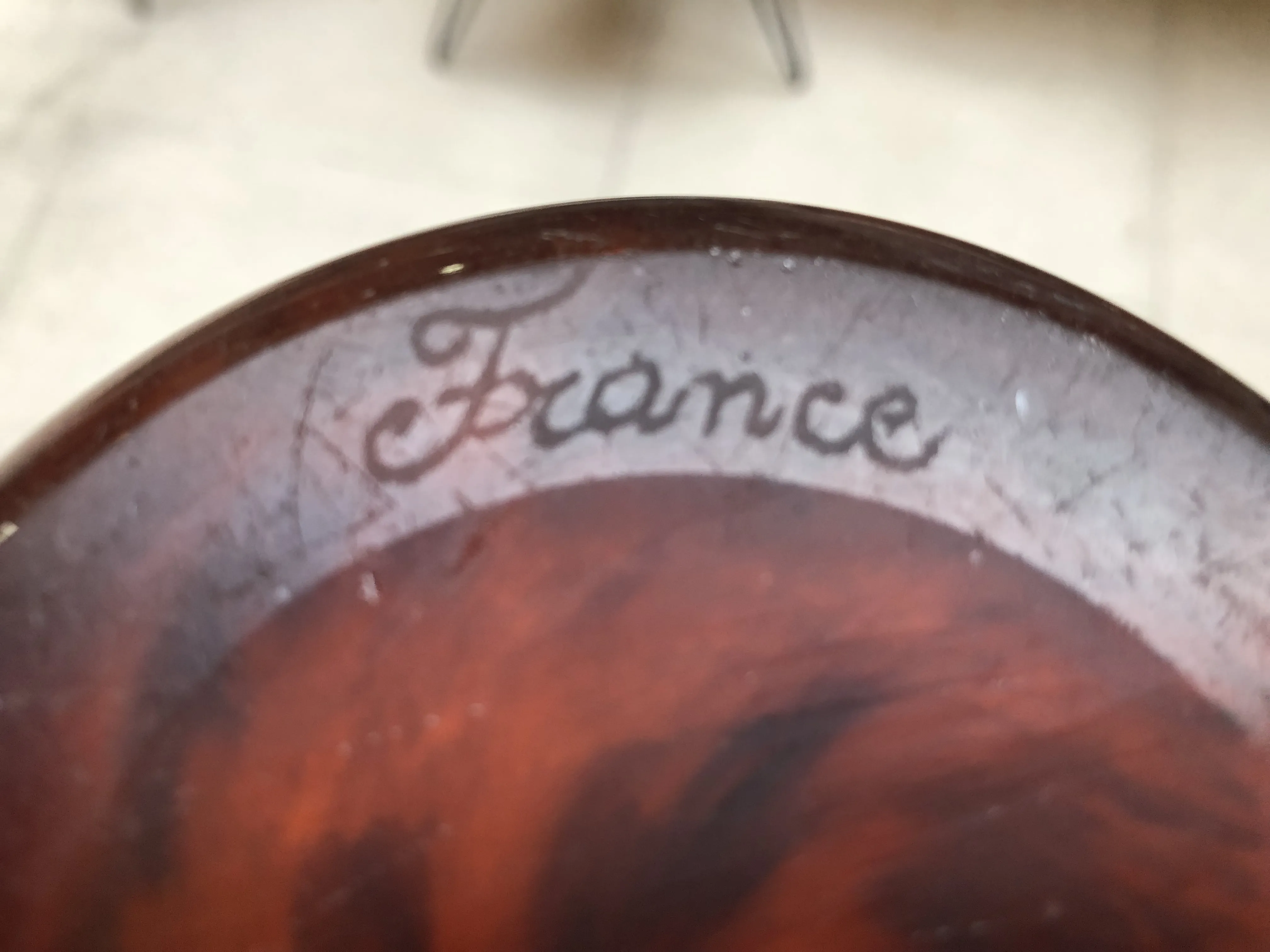 带有 France 字样的古董装饰印章