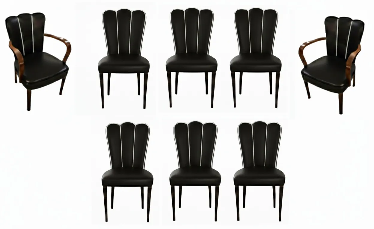 6 Stühle und 2 Sessel  (zum Restaurieren)