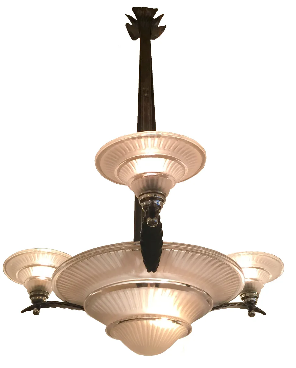 Hanging lamp (Louis Katona, Daum Nancy)