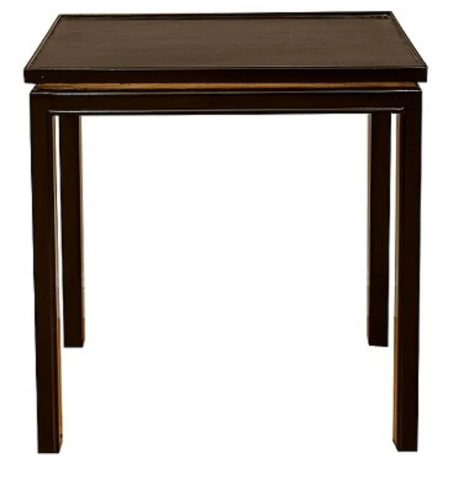 Antique small table with a simple dark design