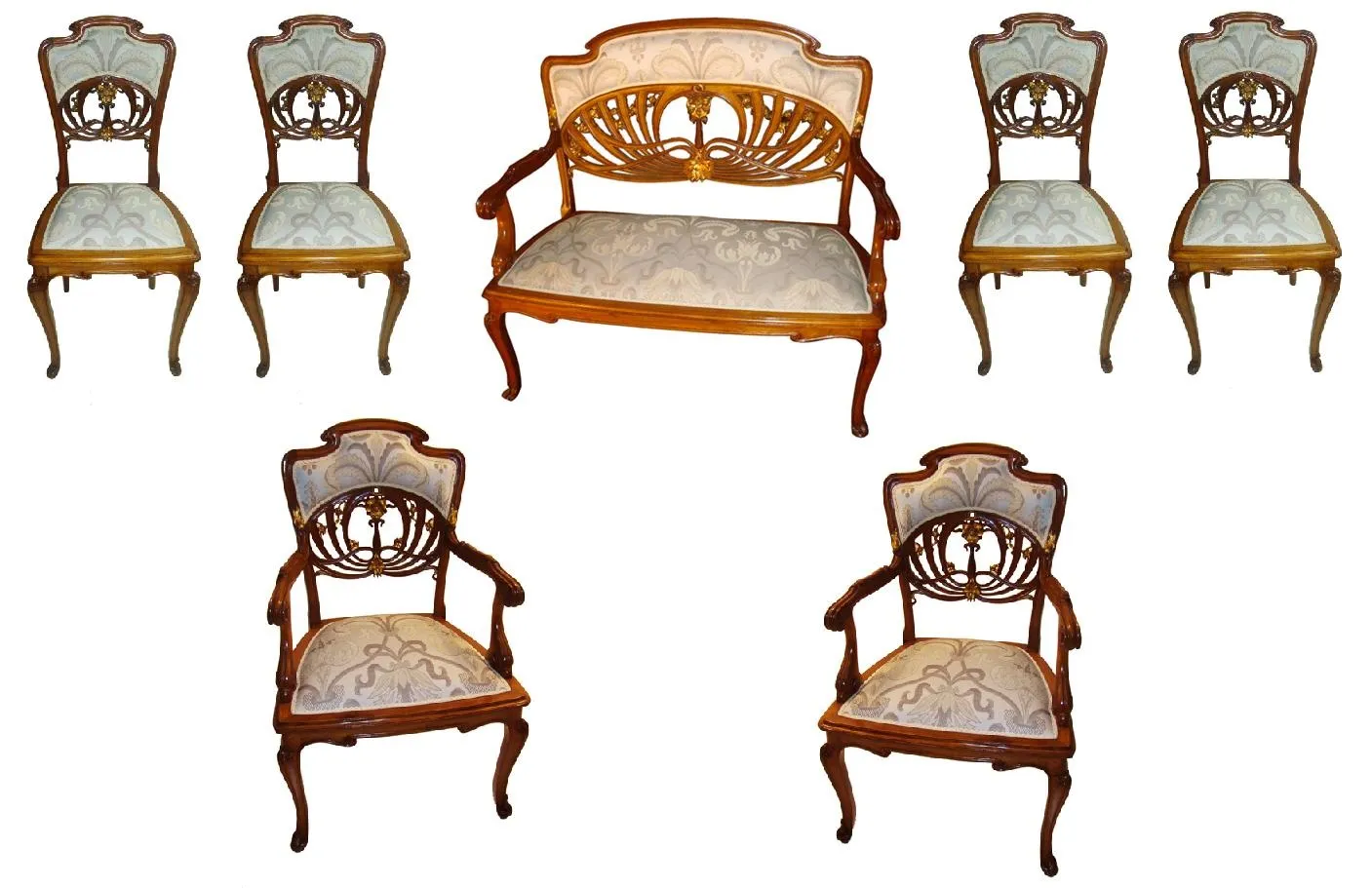 4 Chairs and 3 Armchairs