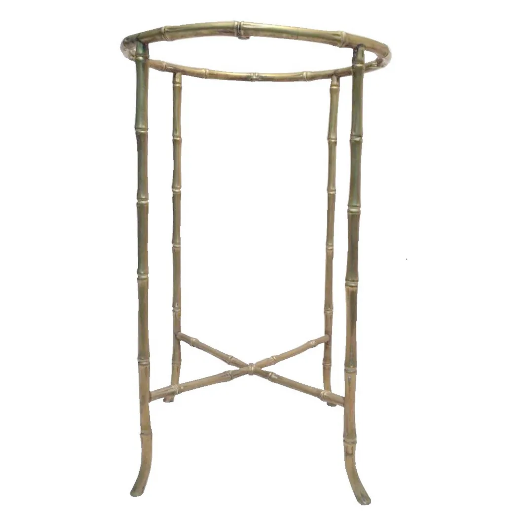 Antique small table from Maison Bagues with a tubular structure