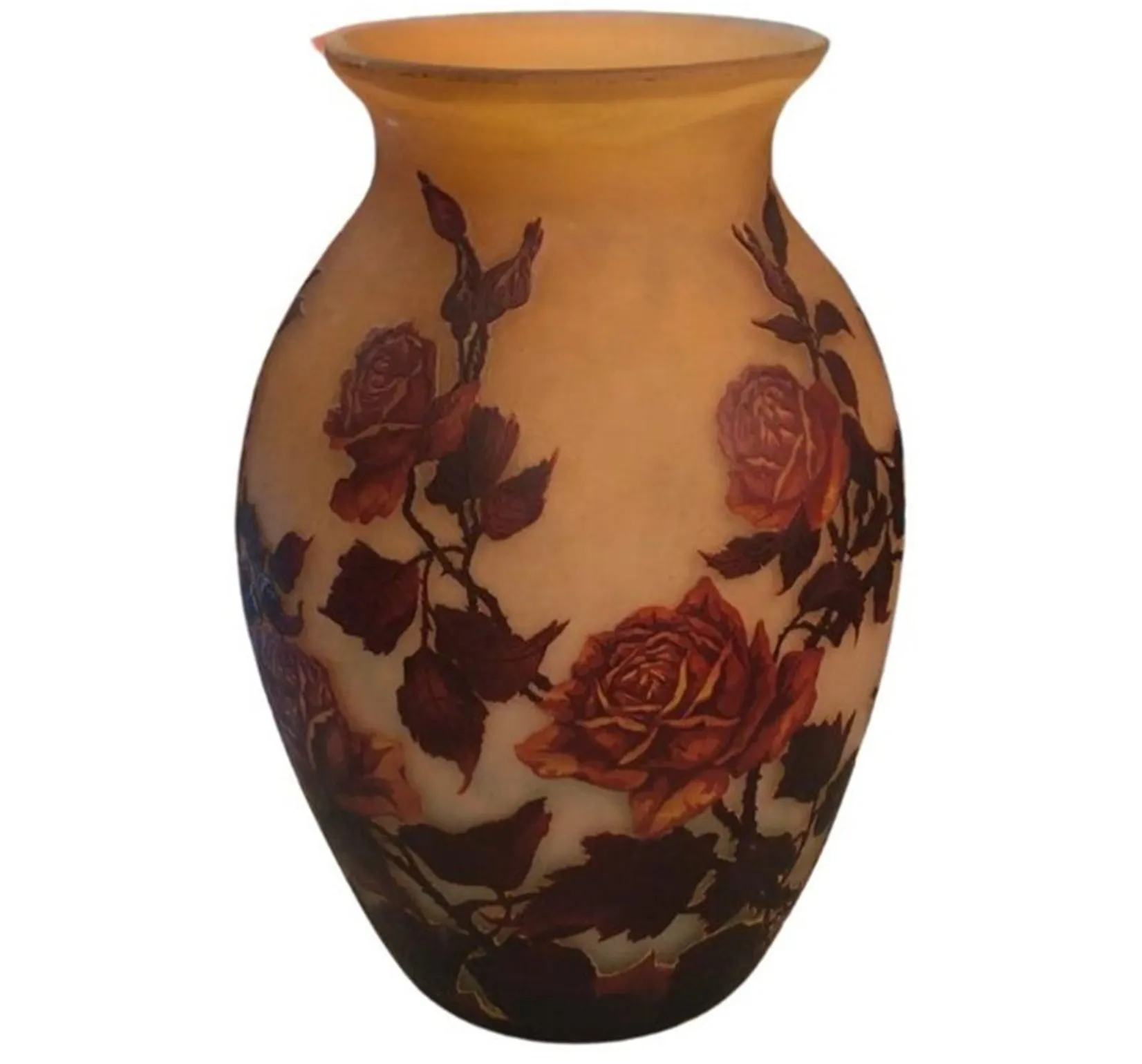 SIGNED GLASS  Muller Fres (French)