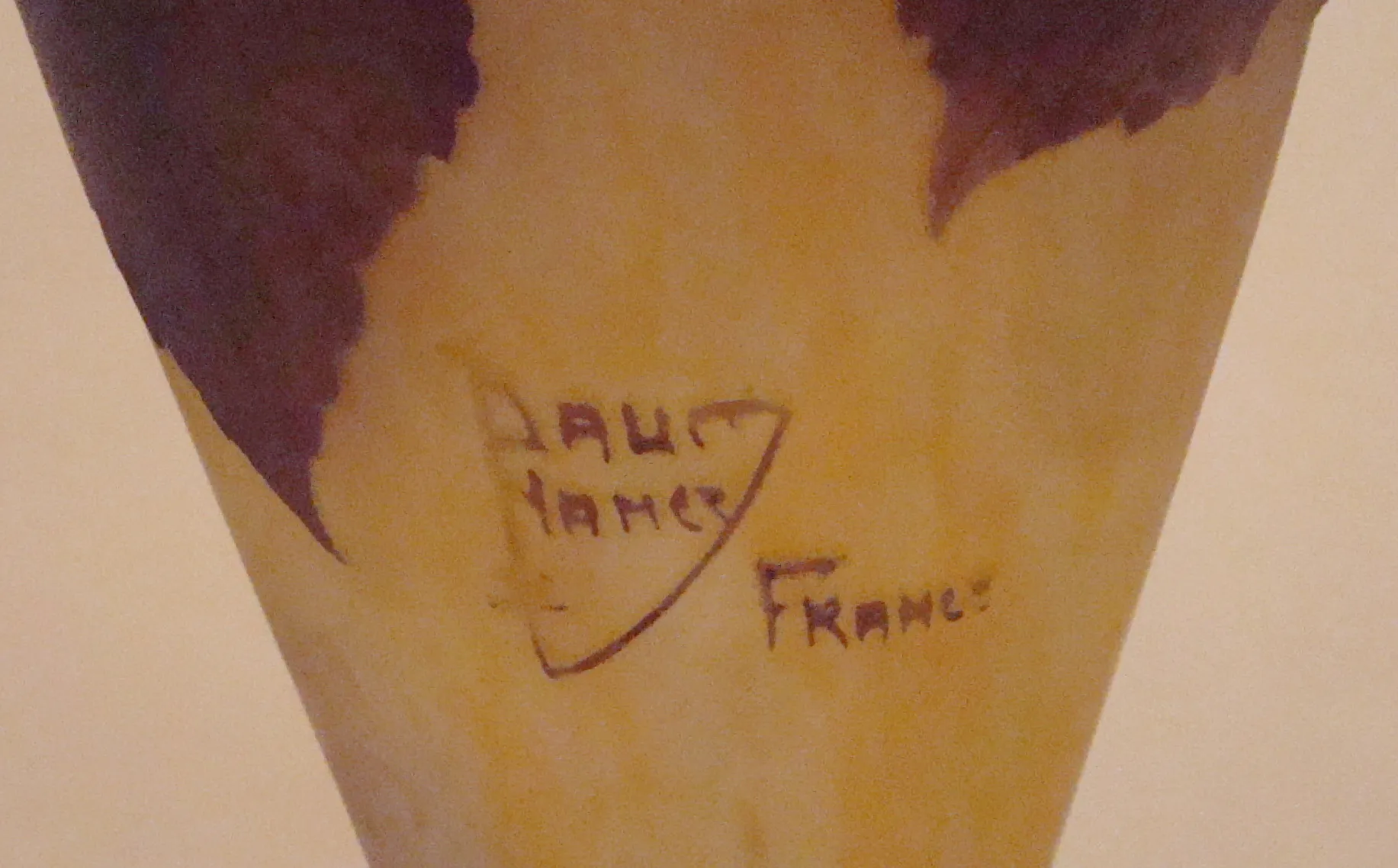 antique seal featuring Daum Nancy France inscription