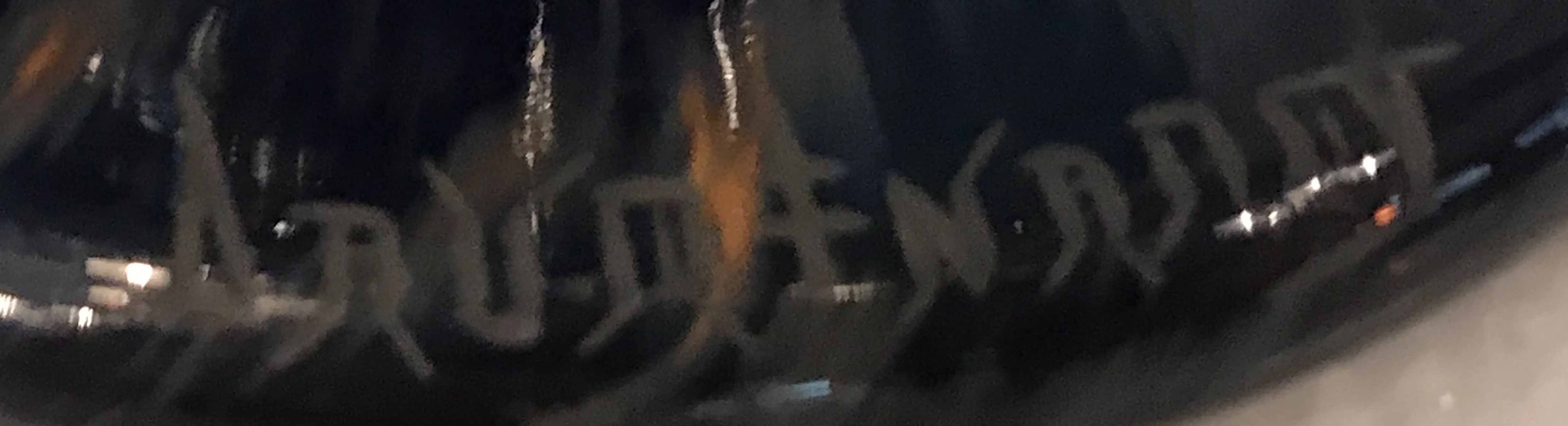 antique daum nancy seal with visible inscription