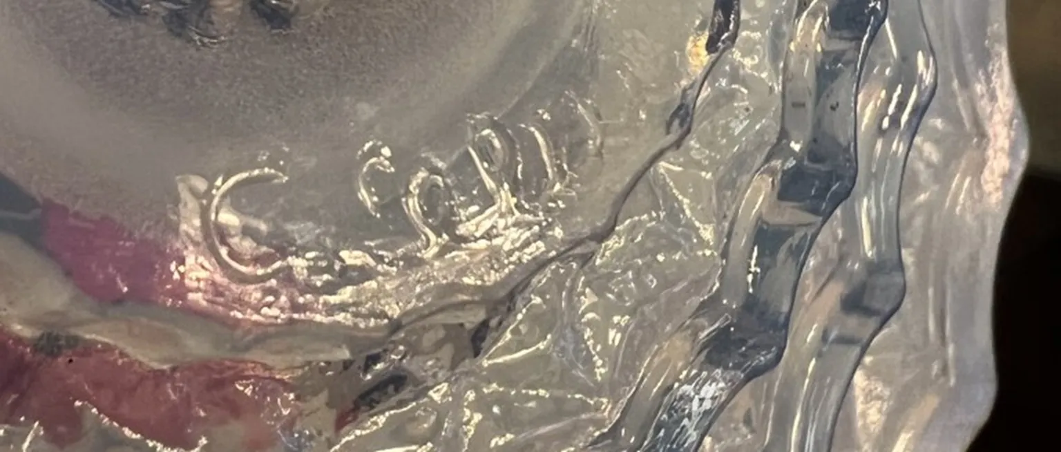 antique seal c. leleu with distinctive design in the center