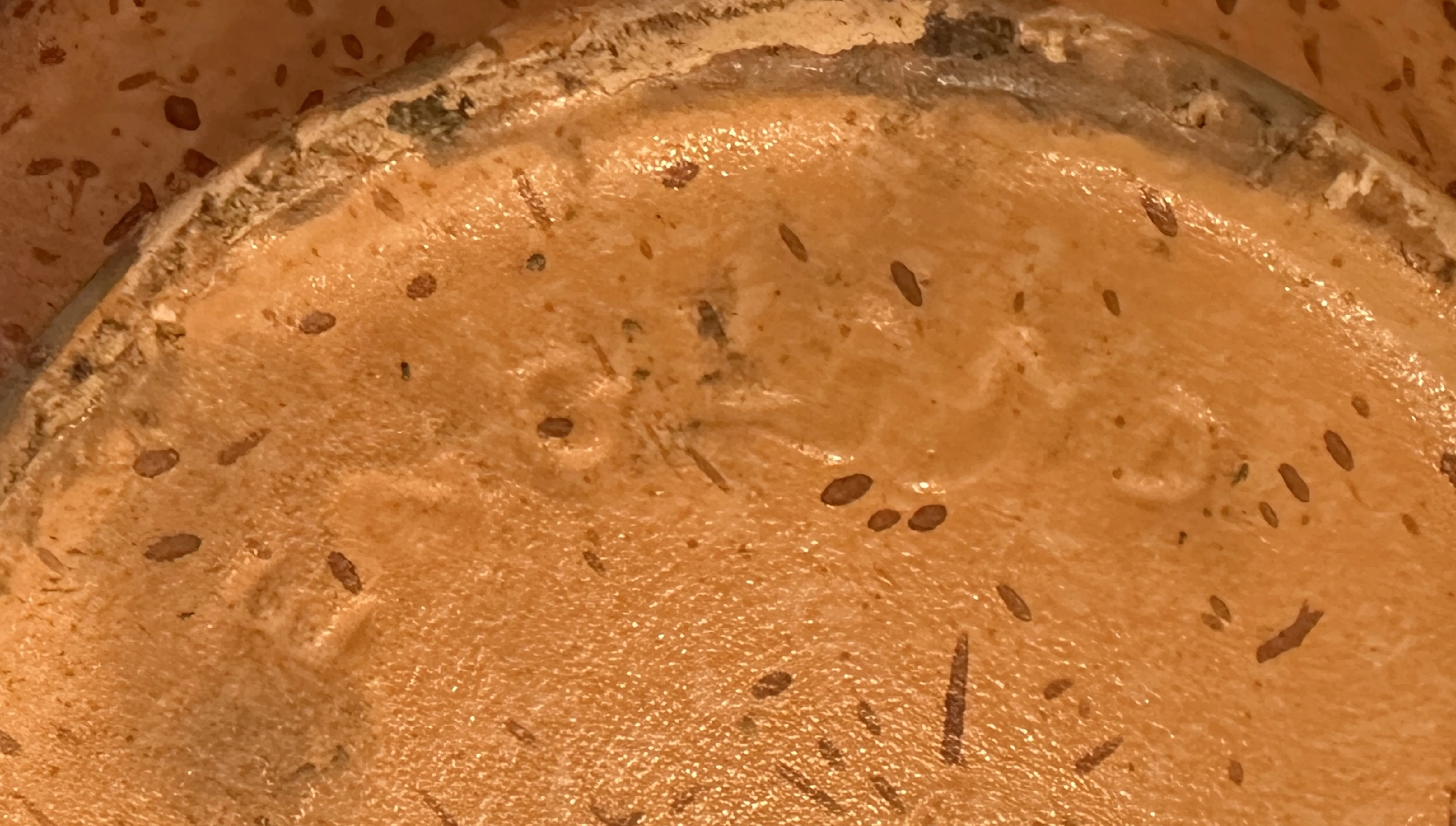 detail of an antique seal with visible inscriptions