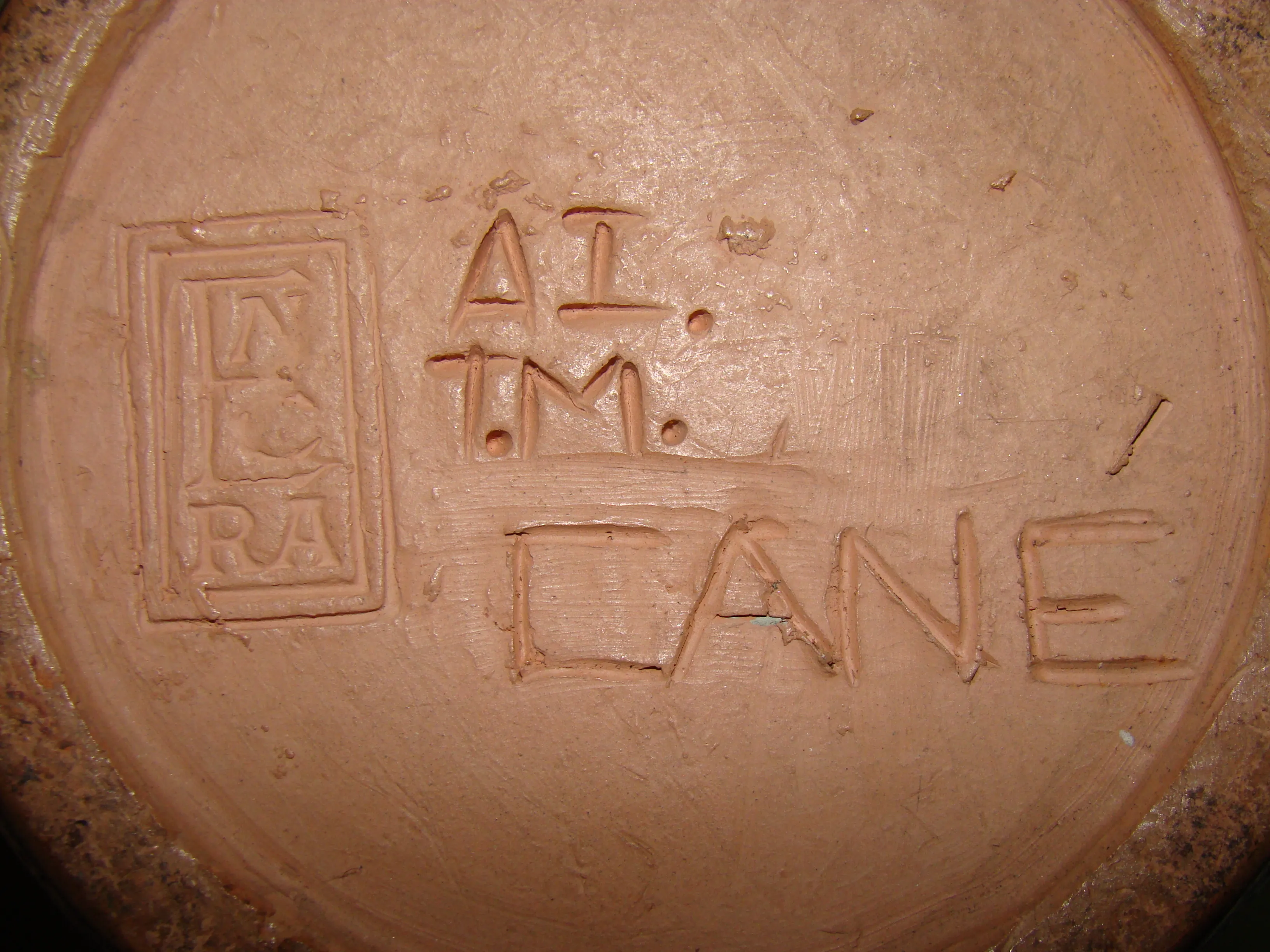 antique seal of Encra Cané with clear inscriptions