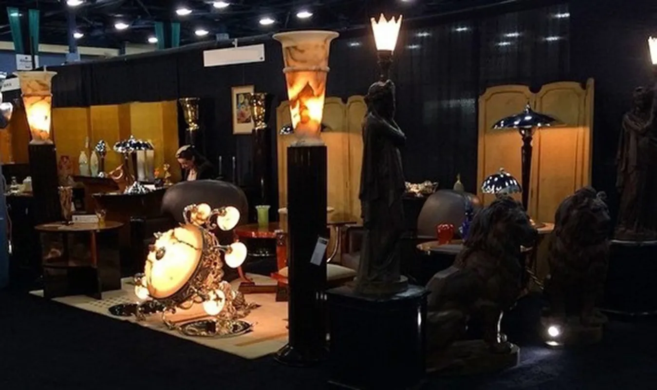 antique val d´osne sculpture showcased in an elegant setting