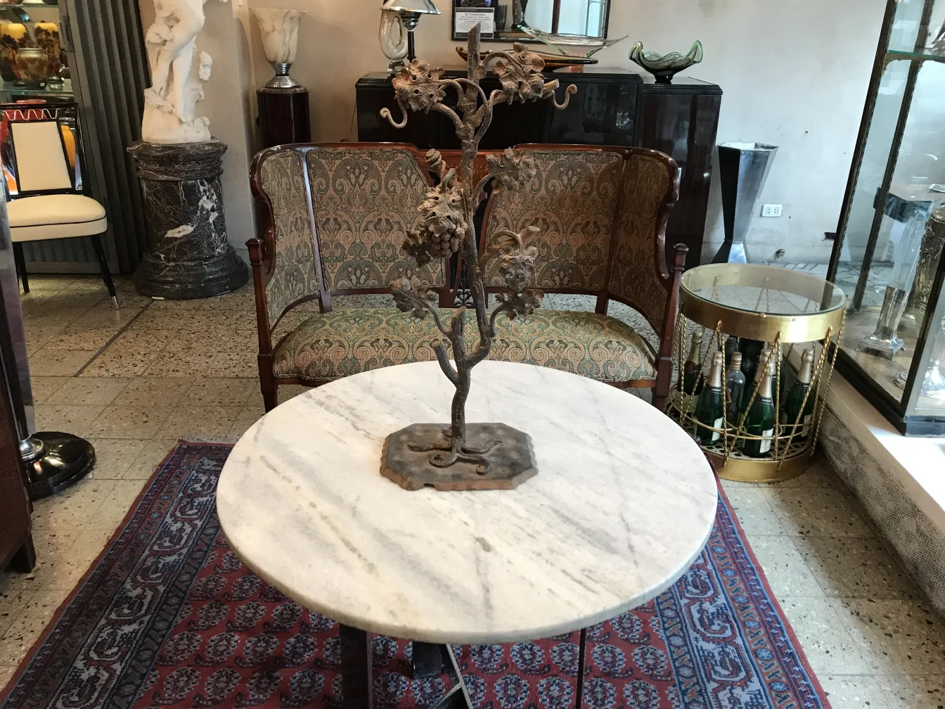 Antique decorative sculpture in an elegant setting.