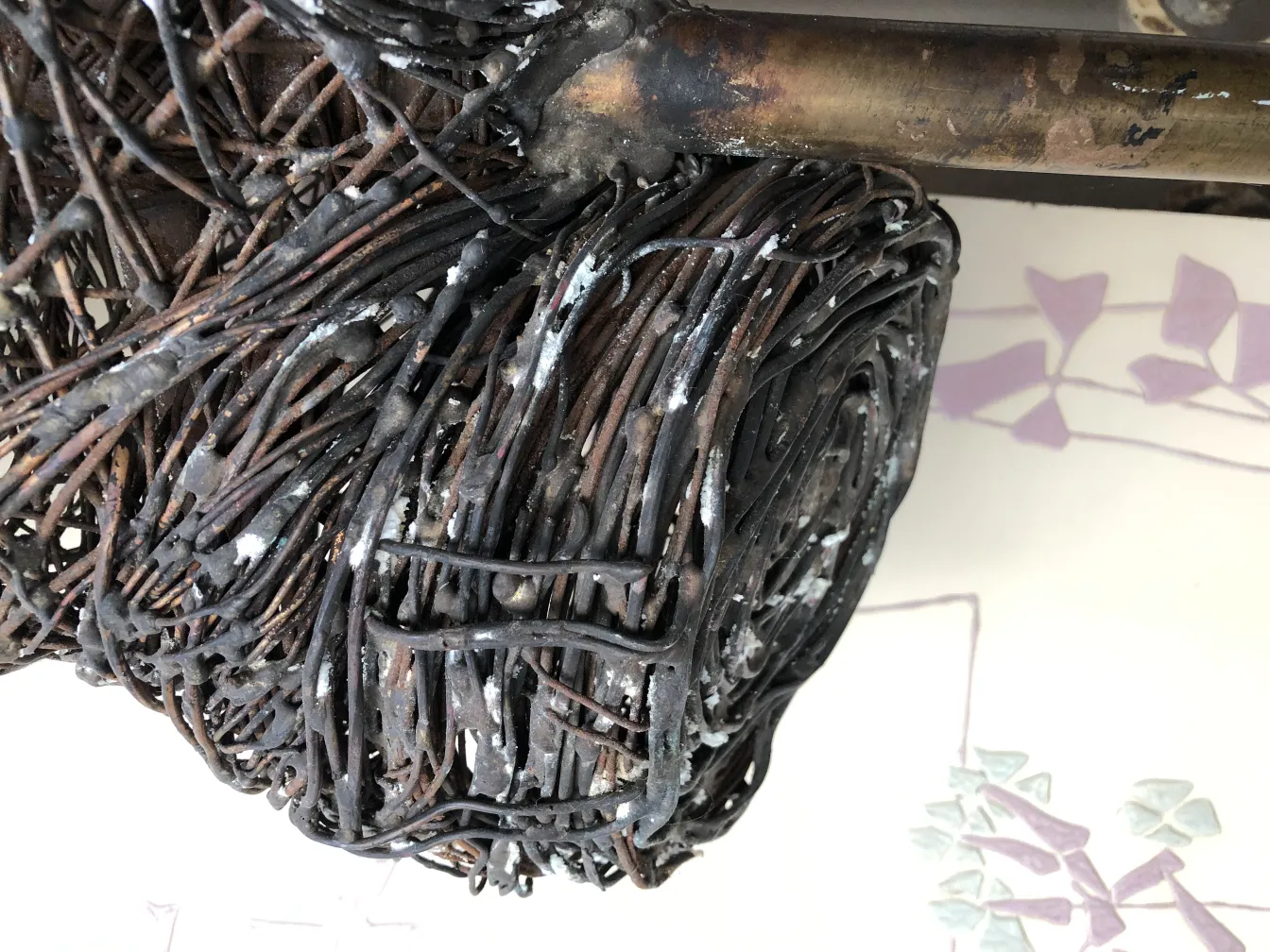 Intricate dark details of an ancient sculpture