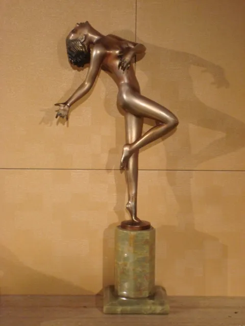 antique sculpture by Josef Lorenzl in an elegant pose