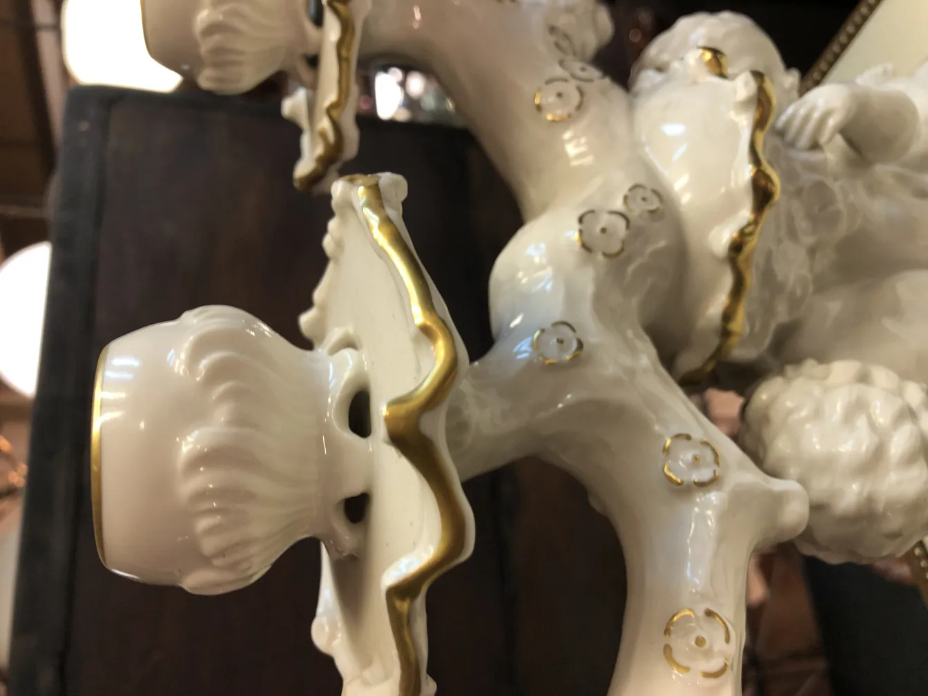 Antique ceramic with intricate gold detailing