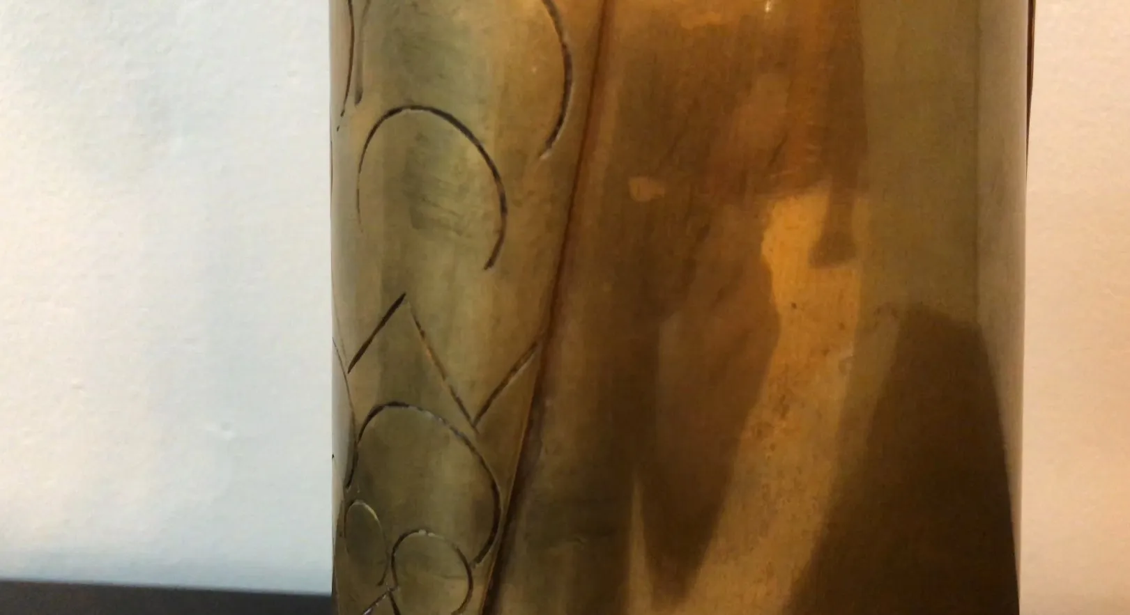 antique sculpture in a decorative form with subtle carvings