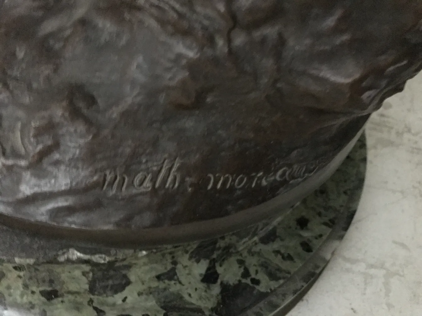 ancient sculpture by mathurin moreau with unique details