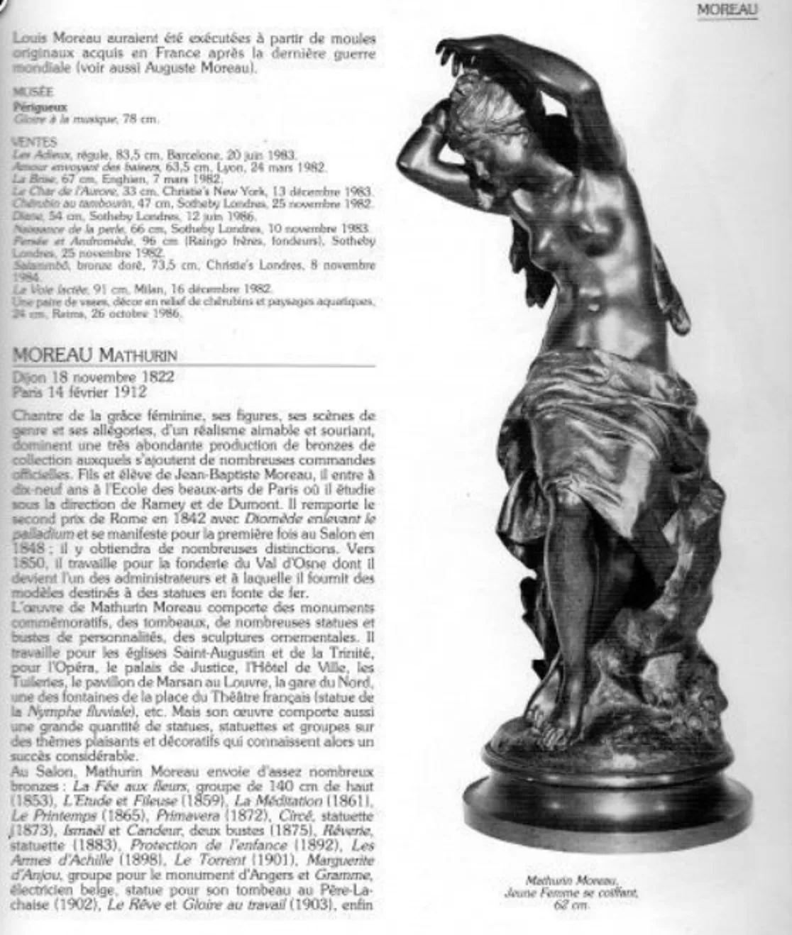 escultura antigua de figura femenina con un vestido fluido