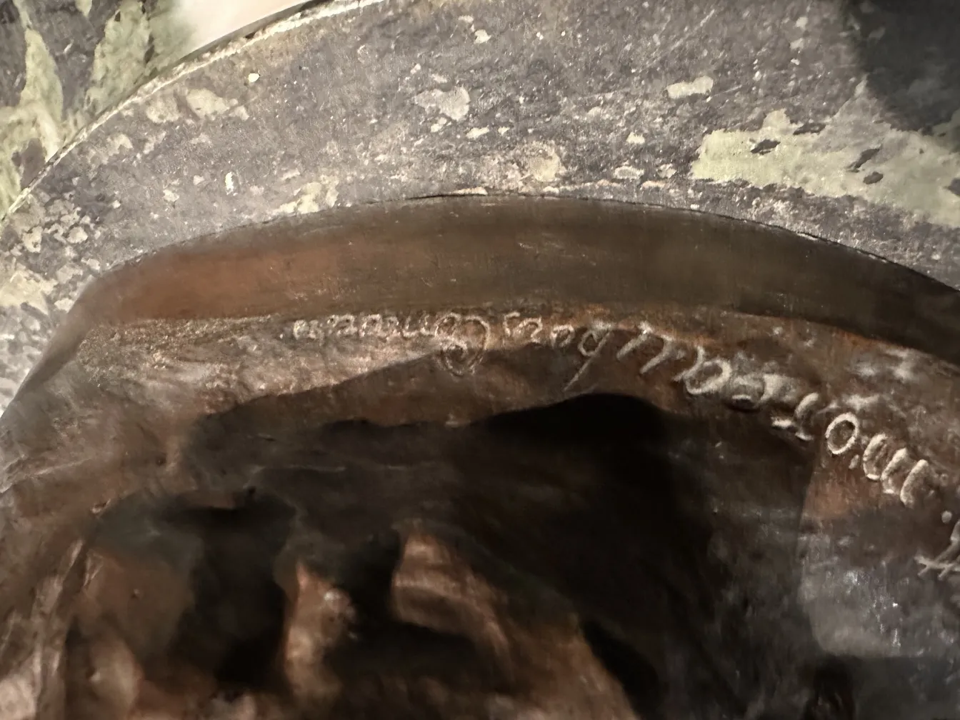 Details of an antique sculpture with intricate finish