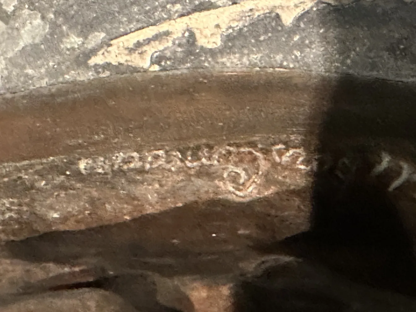 古代彫刻が微妙なテクスチャと詳細を示しています。