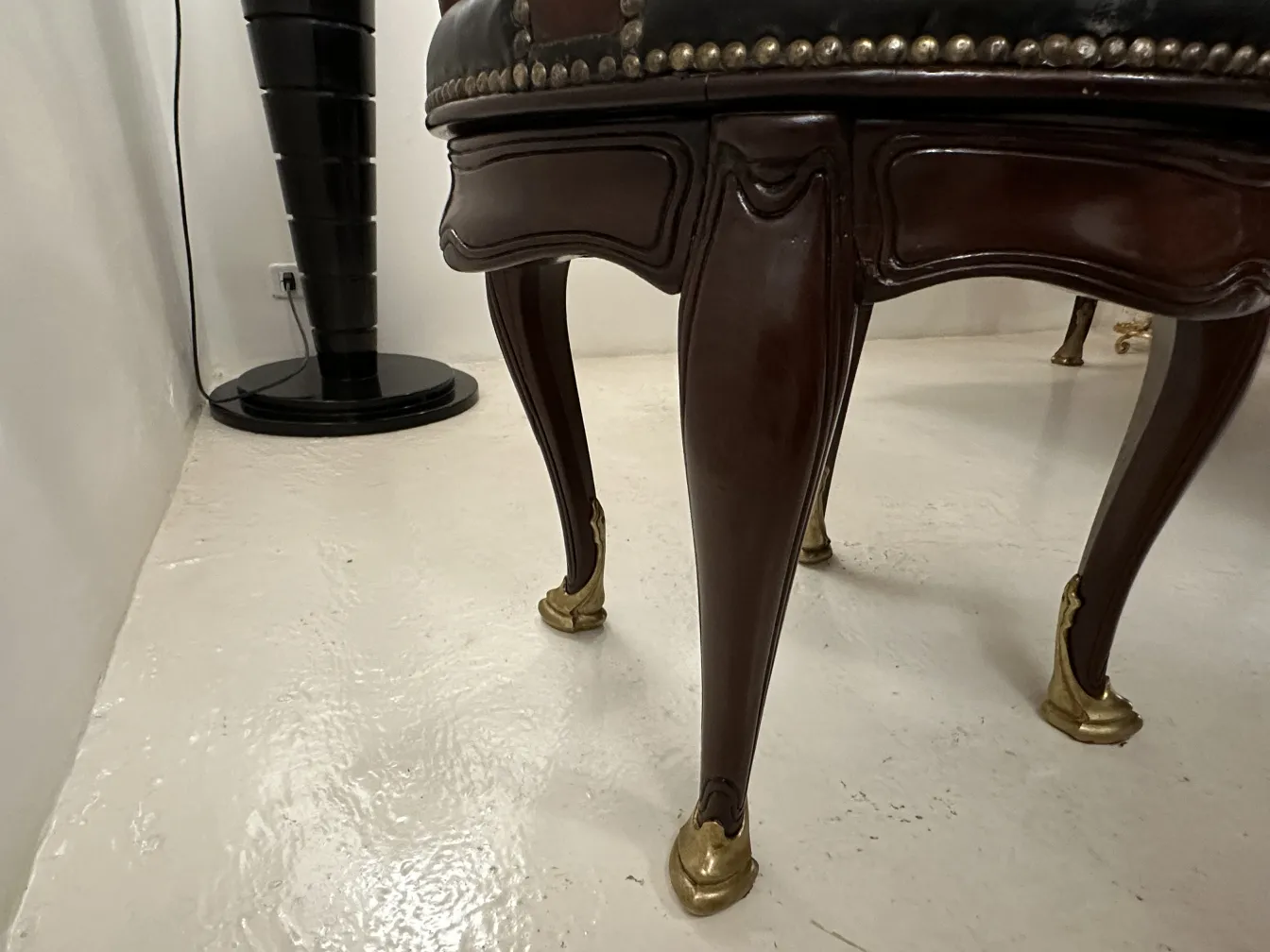 antique desk by Gustave Keller in simple setting