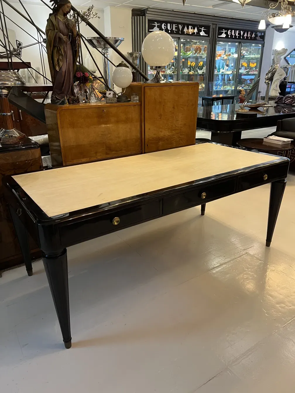 antique desk by nordiska kompaniet with drawers