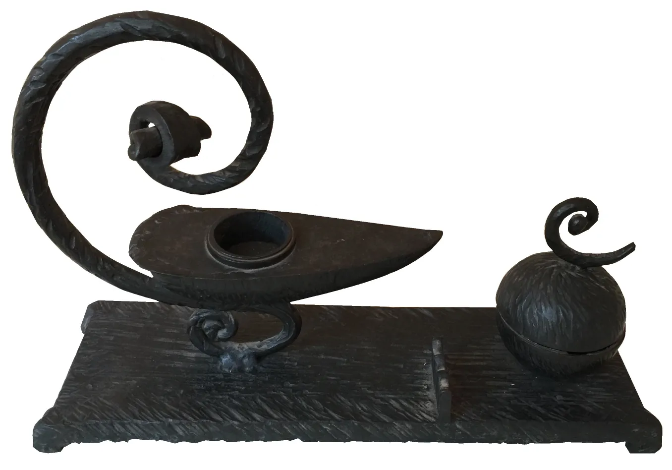 antique sculpture with elegant details and creative shapes in a neutral setting