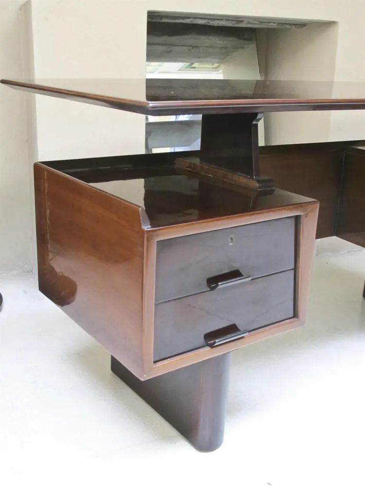 antique desk with functional design and drawers
