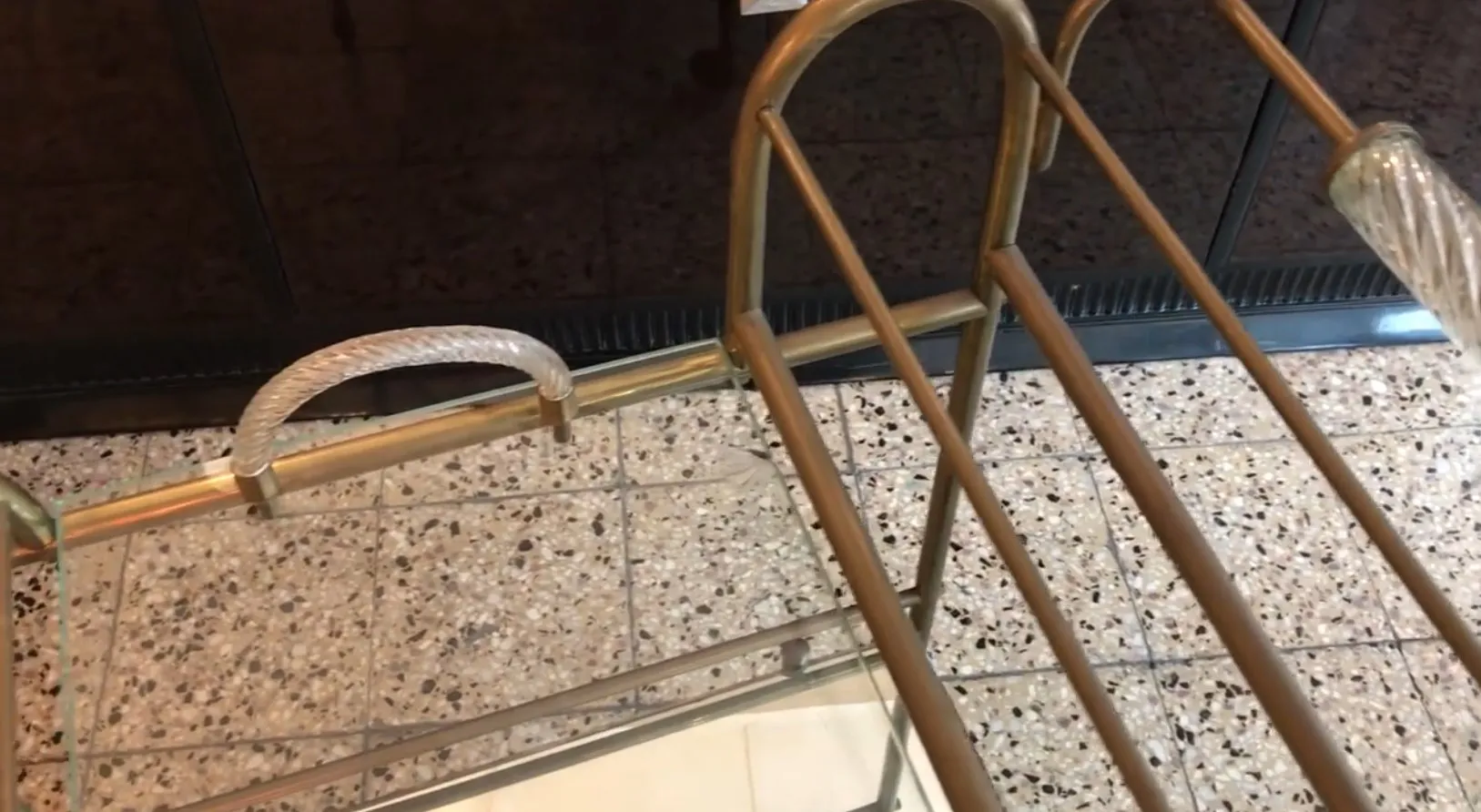 antique cocktail trolley in a stylish setting