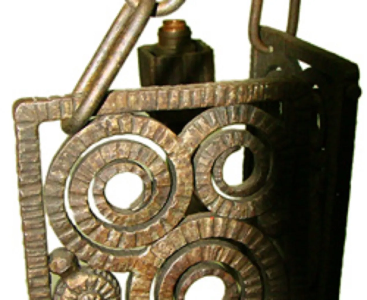 lustre ancien avec design décoratif d'edgard brant