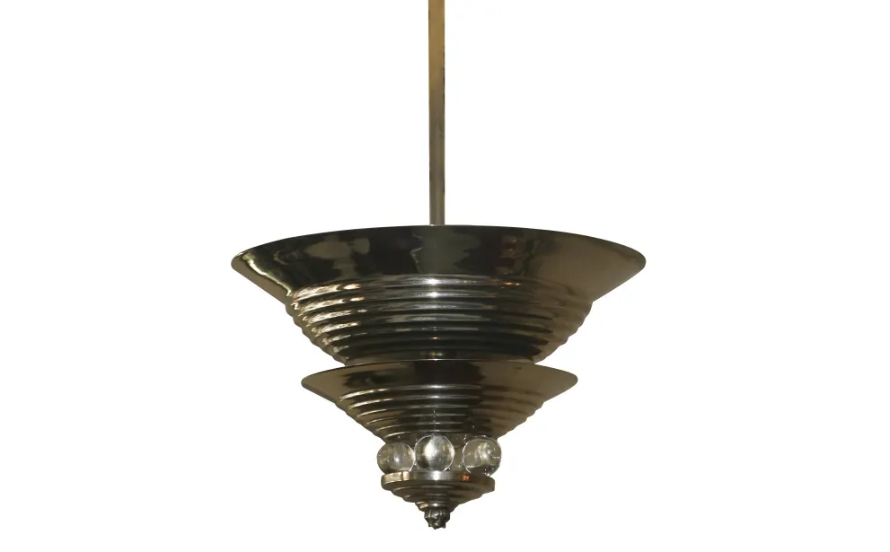 Antique hanging lamp with unique original shape and detail