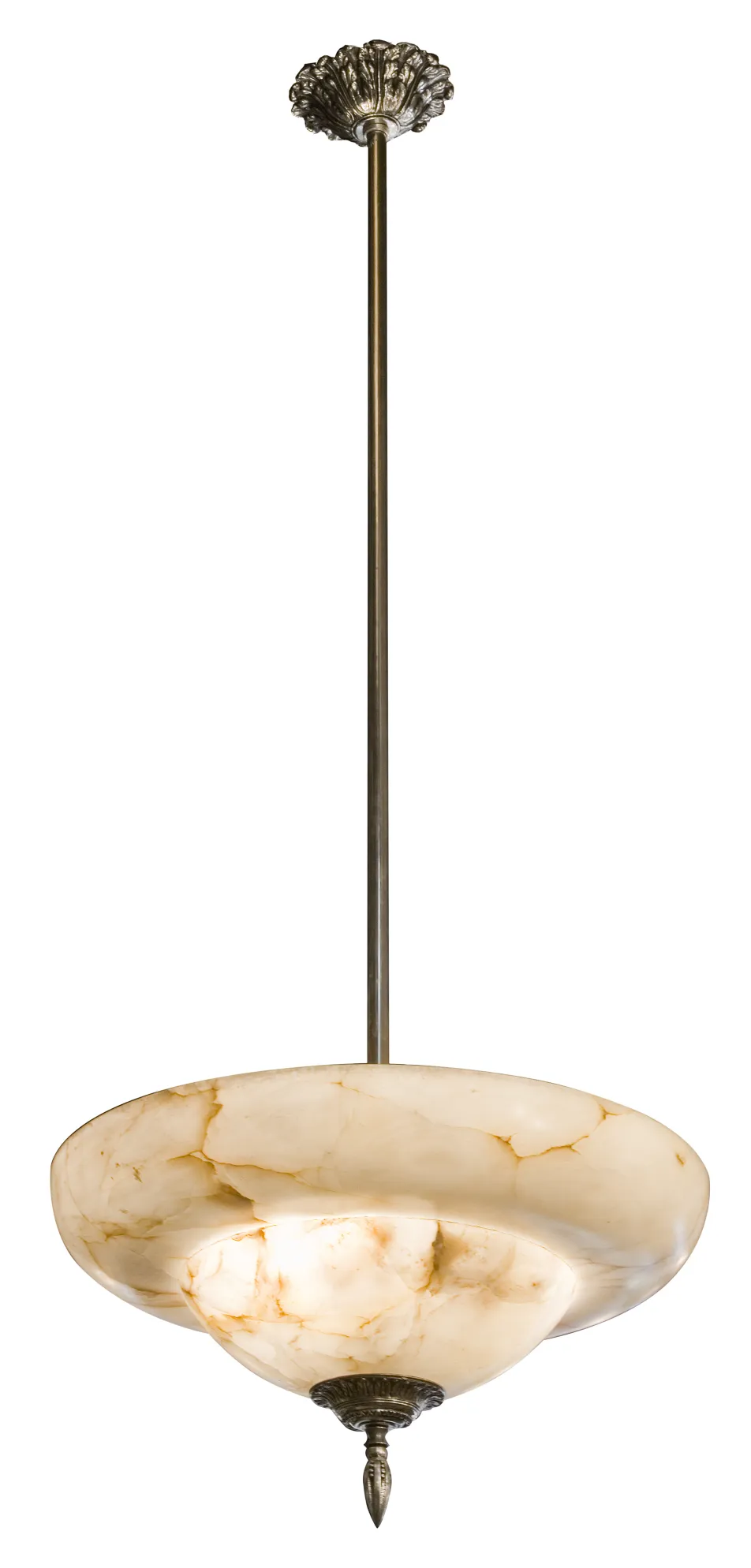 Lámpara de techo antigua con un estilo clásico, elegante y decorativa.