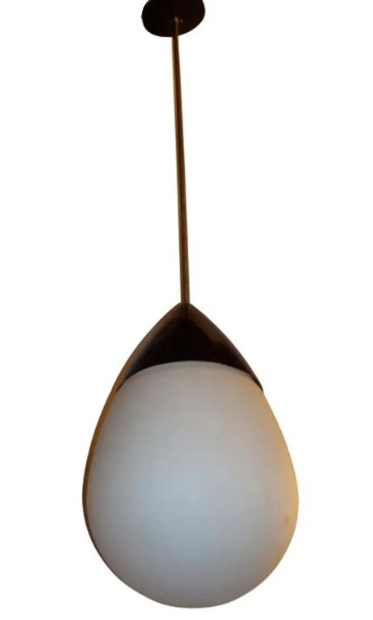 antique hanging lamp in drop shape, elegant setting