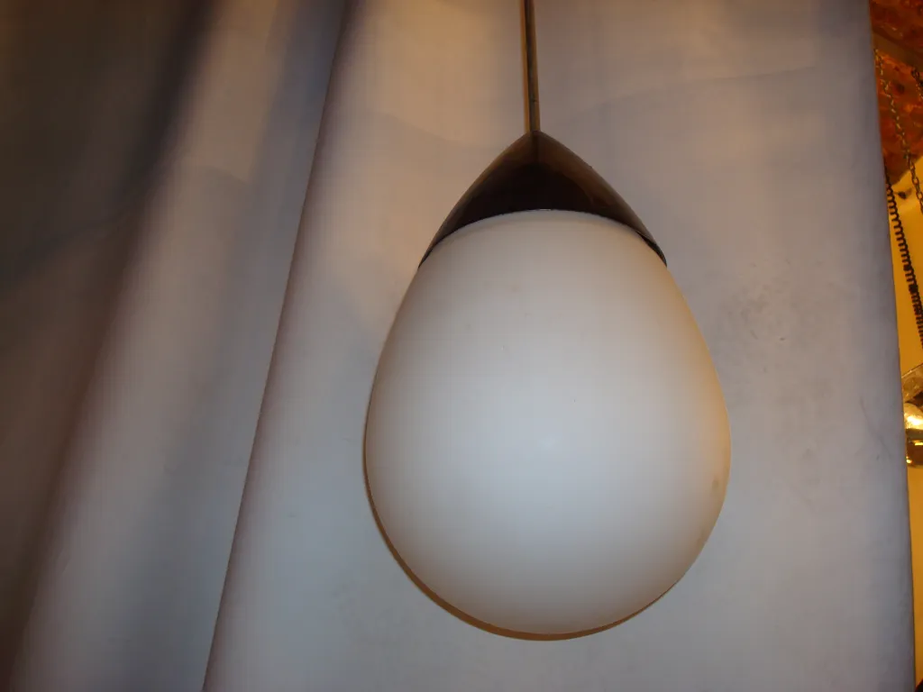 Vintage hanging lamp with simple design in the setting