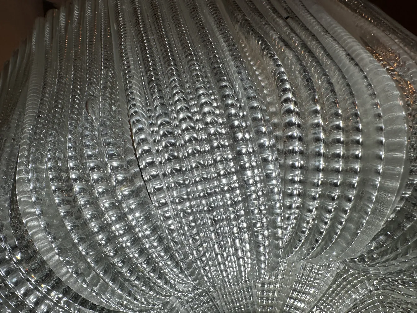 lustre ancien au design unique, style paolo venini